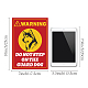 Waterproof PVC Warning Sign Stickers DIY-WH0237-006-5