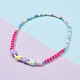 Colliers de perles extensibles pour enfants NJEW-JN03512-3