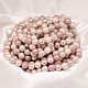 Faceted Round Shell Pearl Bead Strands BSHE-L012-14mm-NL002-2