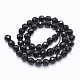 Brins de perles d'onyx noir naturel G-E469-07-6mm-2