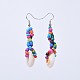 Baking Paint Glass Seed Beads Dangle Earrings EJEW-JE03047-05-2
