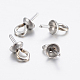 304 tasse en acier inoxydable perle peg bails pin pendentifs X-STAS-H452-01P-3
