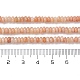 Chapelets de perles de pierre de soleil naturelle naturelles G-H292-A17-02-5