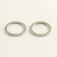 304 Stainless Steel Keychain Clasps STAS-R065-05-1