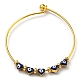 Bracelets en perles d'émail cœur avec mauvais œil BJEW-G675-03G-2