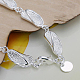 Fashionable Brass Slipper Link Bracelets For Women BJEW-BB12526-2