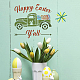 BENECREAT 12x12inch Easter Bunny Truck Painting Stencils DIY-WH0383-0029-6