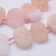 Chapelets de perles en morganite naturelle G-F566-10-3