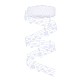 中空レースエンボスリボンテープdiy縫製結婚式の装飾アクセサリー  音符  ホワイト  30mm  10ヤード/バンドル OCOR-WH0020-10-1