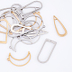 CHGCRAFT 18Pcs 3 Styles Stainless Steel Open Back Bezel Pendants Gold and Silver Teardrop Back Bezel Pendants Resin Bezel Earring Frame for DIY UV Resin Jewelry DIY Making STAS-CA0001-61-5