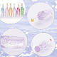 Gorgecraft 30 Stück 6 Farben transparente Harzflaschen-Cabochons CRES-GF0001-04-6