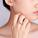 Shegrace 925 anillos de dedo de plata esterlina tailandesa JR806A-4