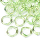 透明樹脂指輪  ABカラーメッキ  ミックスカラー  usサイズ6 3/4(17.1mm) RJEW-T013-001-E-3
