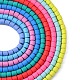 Handmade Polymer Clay Beads Strands CLAY-ZX006-01-M-2