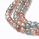 Chapelets de perles en verre peint par pulvérisation GLAA-A038-B-76-3