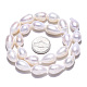 Fili di perle di perle d'acqua dolce coltivate naturali PEAR-N012-10B-6