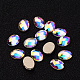 Facettierte ovale k9 glas-strasscabochons EGLA-O007-17B-1
