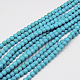 Chapelets de perles en turquoise synthétique G-J389-02A-1