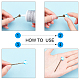 Nbeads Iron Hair Bobby Pin Findings IFIN-NB0001-33-4