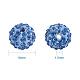 1 Pack of 12 Color Polymer Clay Rhinestone Pave Disco Ball Beads Sets 10mm Diameter with Individual Boxes RB-PH0004-01-4