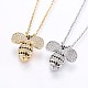 304 Stainless Steel Pendant Necklaces NJEW-H486-10-1
