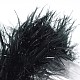 女の子のヘアアクセサリー  豪華な毛ロープ  ブラック  20mm OHAR-J015-12-2
