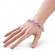 Bling Glass Teardrop Beaded Bracelet for Women BJEW-JB08991-3