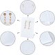 FINGERINSPIRE 4 Pcs Acrylic Earring Stud Display Holder(10 Pair Earring/Holder Rectangle Leaning Organic Glass Jewelry Show Display Rack Stands Organizer Holder(4.25x2.75x1.96inch) EDIS-FG0001-13-3