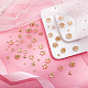 Arricraft 64 pièces 8 styles de bouchons de perles en laiton KK-AR0003-57-4