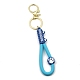 Schlüsselanhänger aus PVC-Seil mit Katzenpfotenmuster KEYC-B015-03LG-01-1