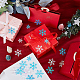 Olycraft 1600 pieza 3 tamaños confeti de copo de nieve decoraciones de confeti de copos de nieve de Navidad confeti con brillo de copo de nieve brillo de dispersión para mesa suministros para fiestas navideñas de Año Nuevo - colores mezclados DIY-OC0010-53-5