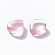 Transparent Spray Painted Glass Beads GLAA-T016-29A-2