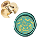 Wax Seal Brass Stamp Head AJEW-WH0209-385-1