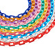Yilisi 40 Stränge 10 Farben handgefertigte undurchsichtige Acryl-Büroklammerketten KY-YS0001-04-1