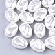 Perles d'imitation en plastique ABS écologiques OACR-T012-13C-1