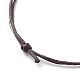 Bracelet cordon perlé coeur en alliage BJEW-PH01485-01-5
