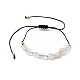 Bracelets de perles de nylon tressés réglables BJEW-JB05421-01-1