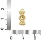 Латунные микро проложить кубического циркония подвески KK-L228-24G-02-3