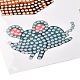 Kit di adesivi per pittura con diamanti a tema animale fai da te per bambini DIY-O016-04-3