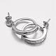 Sterling Silver Hoop Earrings STER-P005-07-2