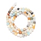 Brins de perles d'amazonite de fleurs naturelles X-G-G545-06-5