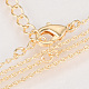Herstellung von Halsketten aus gelöteten Messingkabelketten KK-Q735-365G-2