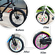 Nbeads 250 pz 5 colori raggi della ruota di bicicletta clip di plastica tallone KY-NB0001-25-5