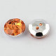 2-Hole Taiwan Acrylic Rhinestone Flat Round Buttons BUTT-F015-11.5mm-37-2