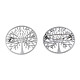 201 Stainless Steel Tree of Life Lapel Pin JEWB-N007-127P-1