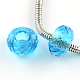 120 facettierten Glas European Beads X-GPDL-R014-M-2