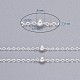 Flache ovale Kabelketten aus Messing CHC018Y-S-NR-6