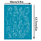 Olycraft Plantillas abstractas de arcilla de 4x5 pulgada para mujer DIY-WH0341-226-2
