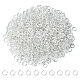 鉄オープン丸カン  丸いリング  銀  21ゲージ  5x0.7mm  内径：3.6mm IFIN-YW0001-41S-1