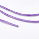 ナイロン糸  カスタム織ジュエリーにはナイロンのアクセサリーコード  紫色のメディア  0.8mm  約49.21ヤード（45m）/ロール NWIR-K022-0.8mm-06-3